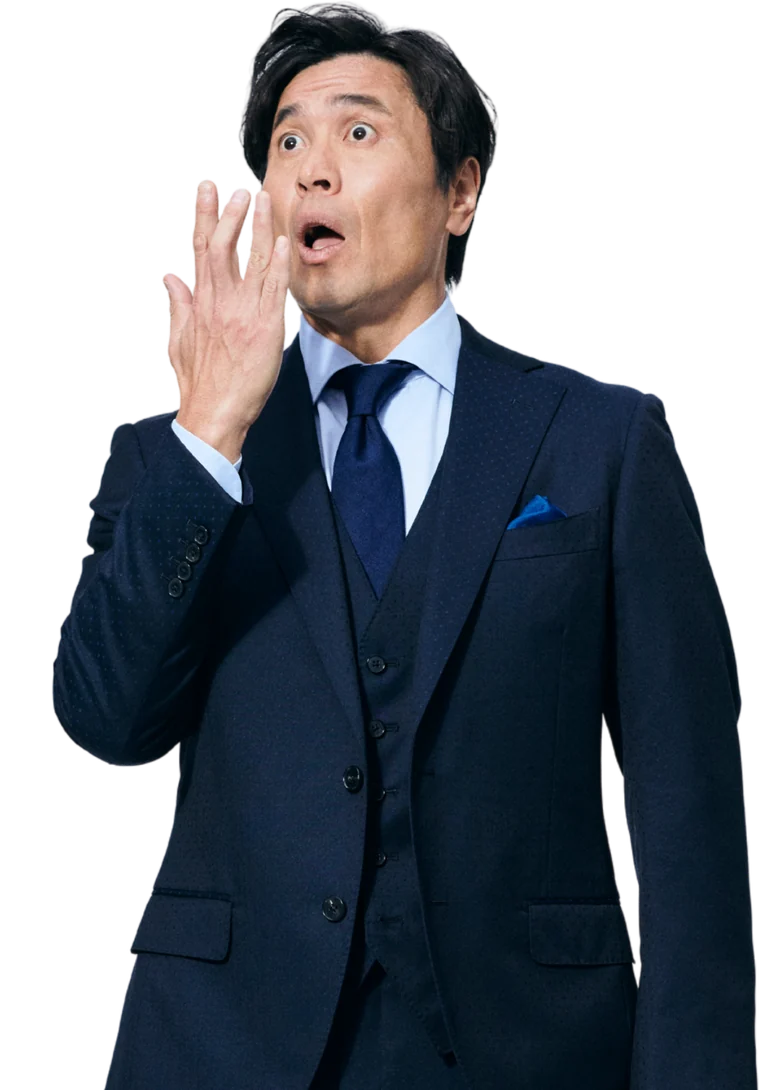 驚く大畑大介